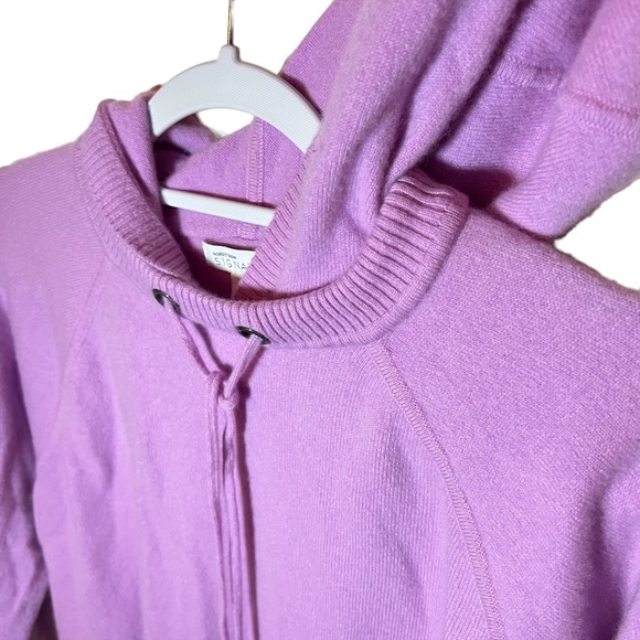 Nordstrom Signature 100% Cashmere Hoodie Sweater - Picture 6 of 9